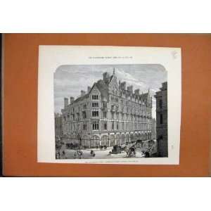  1879 Manchester Hotel Aldergate Street London Print