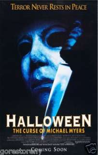 HALLOWEEN 6 The Curse of Michael Myers Movie Poster Horror   