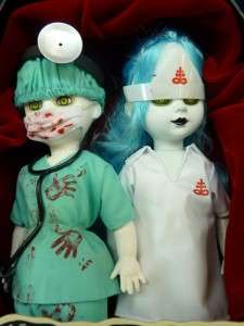 Living Dead Dolls Mezco Doctor Dedwin & Nurse Necro Loose (125)  