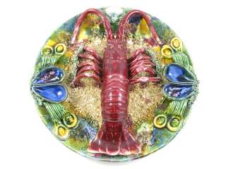 Palissy Style Majolica Lobster Plate  