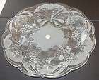 Choice of clear glass serving platter fruit grapes berr