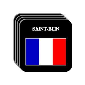  France   SAINT BLIN Set of 4 Mini Mousepad Coasters 