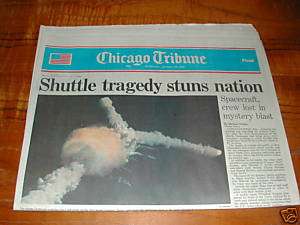 Space Shuttle Challenger Disaster Paper. 1 29 86  