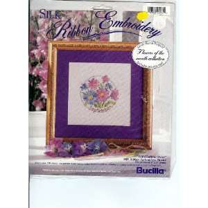   Embroidery Flowers of the Month Collection, September Arts, Crafts
