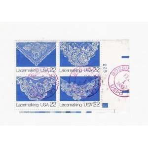  Lacemaking Stamp Block Scott #2354a 