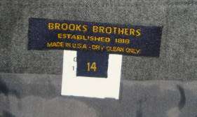 NWT BROOKS BROTHERS Charcoal WooL Wrap Skirt 14 Office  
