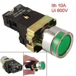   Ith 10A Ui 600V Green LED NO Type Push Button Switch: Home Improvement