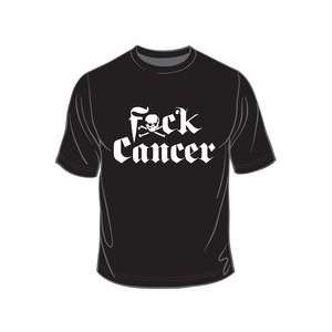  F     Cancer Mens T shirt Black Lg 