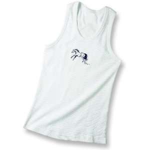  Blue Horse Ribbed Cotton Tank Top