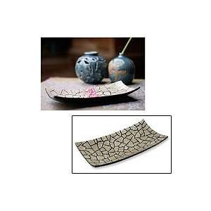 Eggshell mosaic tray, Earthquake  Home & Kitchen