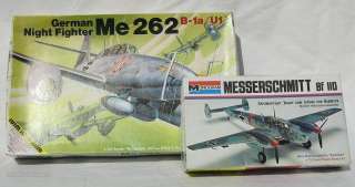   night fighter Me 262 b 1a u1 Monogram Messerschmitt BF110 NOS  