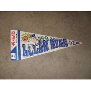  1992 Nolan Ryan Texas Rangers #34 Pennant Flag: Sports 