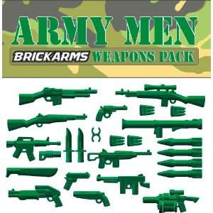 BrickArms Exclusive 2 to 4 Inch Scale Figure Style Army Men Weapons 