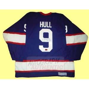   : Autographed Bobby Hull Winnipeg Jets Jersey (Blue): Everything Else
