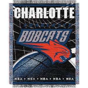  Charlotte Bobcats Game Time Woven Jacquard Throw Sports 
