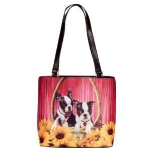  Boston Terriers Pups Handbag 