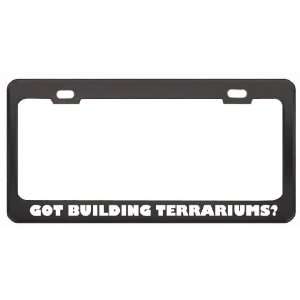 Got Building Terrariums? Hobby Hobbies Black Metal License Plate Frame 