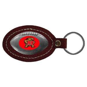  Maryland Terps NCAA Football Key Tag (Leather): Sports 