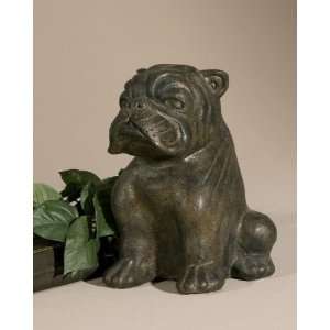  Designer Luxury Bulldog Terra Cotta Statue