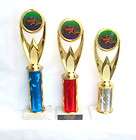 HOT ROD TROPHY JALOPY CAR SHOW SET OF 3 CRUISE NIGHT TROPHIES 1st 2nd 