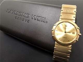 RAYMOND WEIL Coliseum Gold Plate Watch 1 yr warranty  