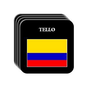  Colombia   TELLO Set of 4 Mini Mousepad Coasters 