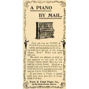   Musical Instrument Boston Mail   Original Print Ad: Home & Kitchen