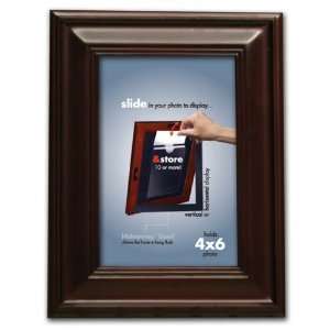 Second Slide & Store 4 Inch X6 Inch Traditional Espresso Frame 