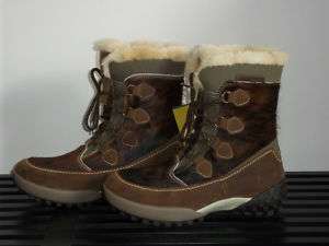 New Mens Tecnica Eyak Fur Snow Boots Size 9 EU 42 $289 Super Warm 