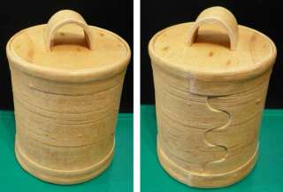 Russian Birch Bark Natural Spice Barrel Canister Tues  