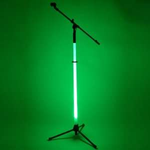   Stand with Tripod Base and Boom Arm Green Light Musical Instruments