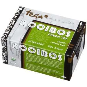 Tega Organic Rooibos Green Tea, 40 Count: Grocery & Gourmet Food
