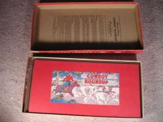 1952 COWBOY ROUNDUP GAME ~ VINTAGE PARKER BROTHERS WESTERN GAME COMPLT 