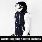 Hoodie Warm Napping Cotton Varsity Letterman College Baseball Jackets 