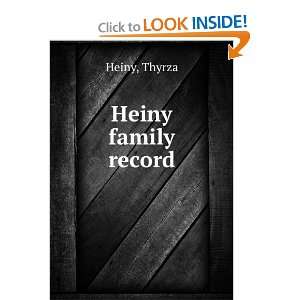  Heiny family record: Thyrza Heiny: Books