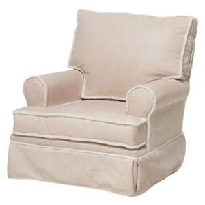  Square Back Adult Glider in Beige Furniture & Decor