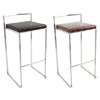 pair of fuji stacker bar stools contemporary steel 