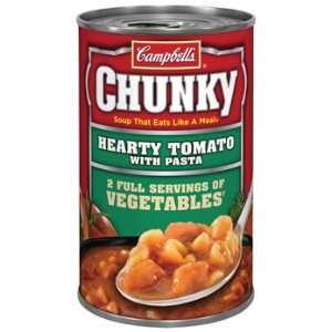 Campbells Chunky Hearty Tomato with Pasta Soup 18.8 oz (Pack of 12)