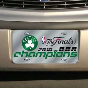  Boston Celtics 2010 NBA Champions Mirrored License Plate 