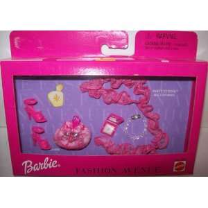    Barbie   FASHION AVENUE   PARTY IN PINK ACCESSORIES: Toys & Games