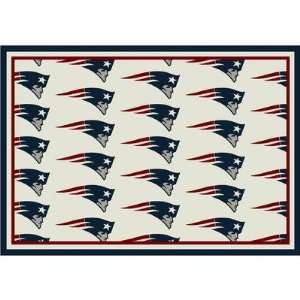  NFL Team Repeat New England Patriots Football Rug Size: 3 