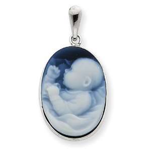  14k Gold White Gold New Arrival III Baby Agate Cameo 