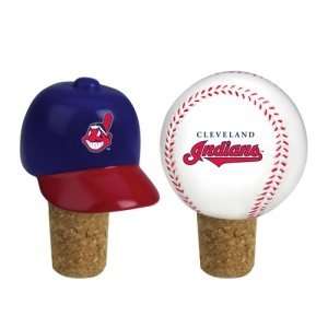  Cleveland Indians MLB Wine Bottle Cork Set (2.25) Sports 