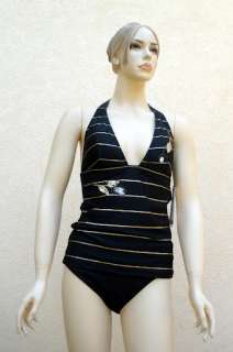 gottex beautiful swimsuit model 922 915 tankini black with gold 