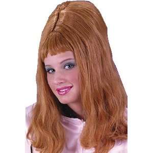  Long Curly Auburn Red Bouffant Wig: Office Products