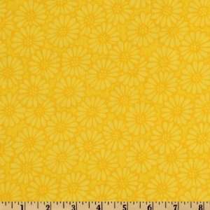   Backing Floral Bright Yellow Fabric By The Yard: Arts, Crafts & Sewing
