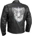 Black River Road Ride Free Graphix Leather Mens Motorcy