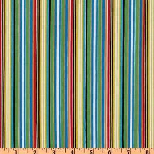  44 Wide Boys At Work Stripe Multi Fabric By The Yard 