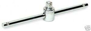 JH WILLIAMS 1/4 DRIVE SLIDING T HANDLE DRIVER, CHROME  