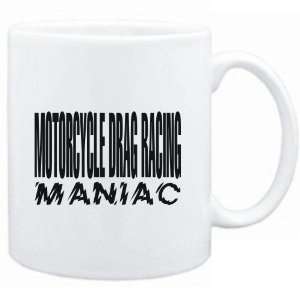   Mug White  MANIAC Motorcycle Drag Racing  Sports